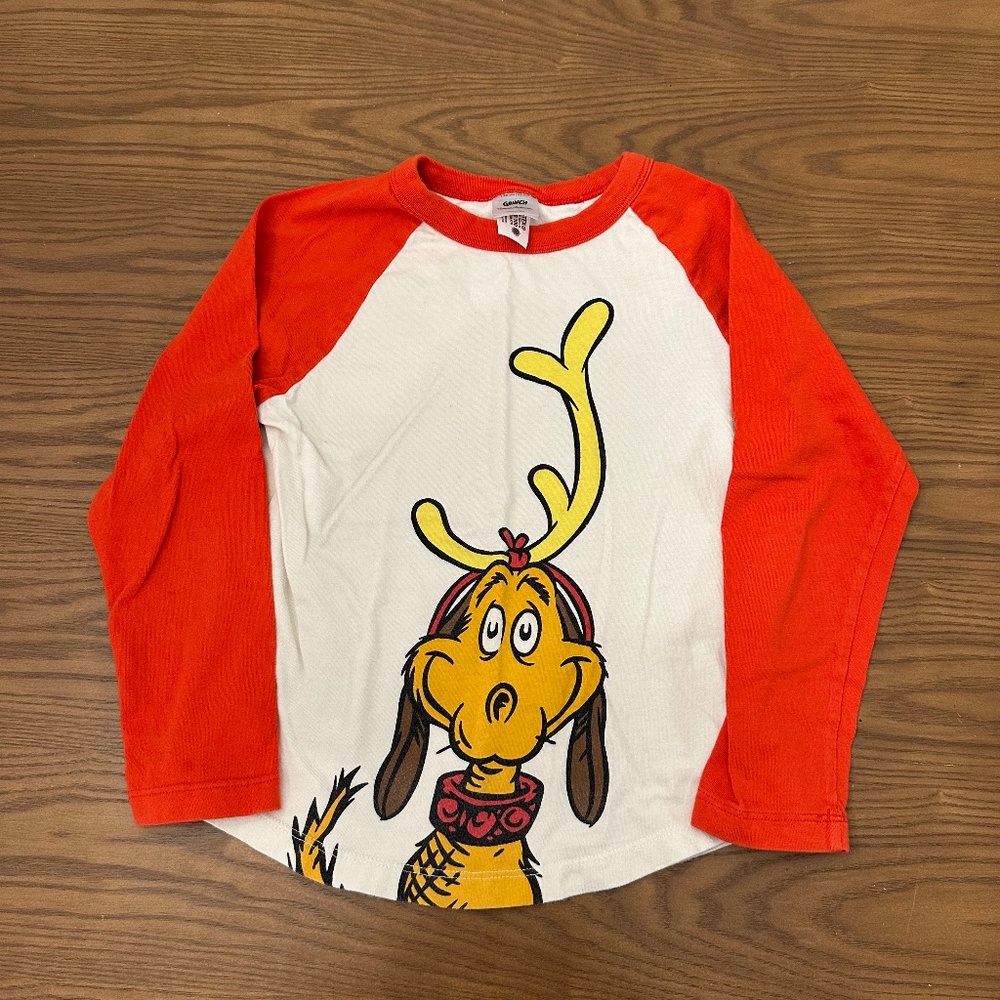 Hanna Andersson Size 6-7 Long Sleeve Baseball Tee